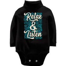 Детское боди с длинным рукавом Relax Listen