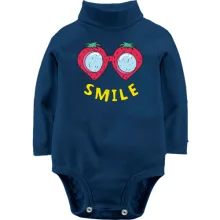 Детское боди с длинным рукавом Smile Клубника