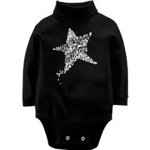 Детское боди с длинным рукавом Peace Star Звезда