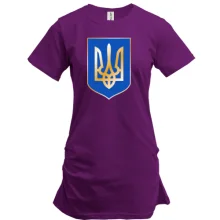 Подовжена футболка з гербом України (2)