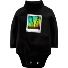 Детское боди с длинным рукавом Polaroid Summer Time с пальмами