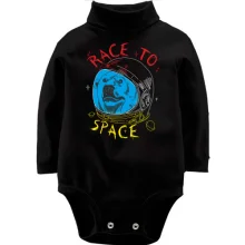 Дитяче боді з довгим рукавом Race to space