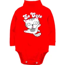 Детское боди с длинным рукавом So cute