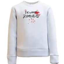 Дитячий світшот Beware Zombies з кривавим відбитком