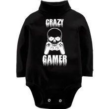 Детское боди с длинным рукавом Crazy Gamer