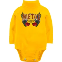 Детское боди с длинным рукавом METAL