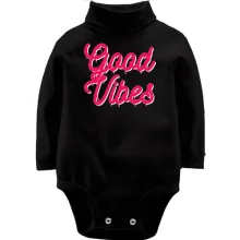Детское боди с длинным рукавом Good vibes