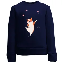 Дитячий світшот Cat with hearts