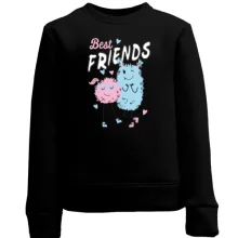 Дитячий світшот Pink and Blue Best Friends