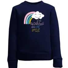 Дитячий світшот Rainbows make me Smile