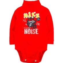 Детское боди с длинным рукавом Make rock noise