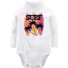 Детское боди с длинным рукавом Surf and Palm trees