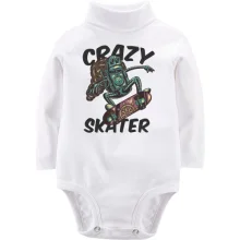 Детское боди с длинным рукавом Robot Crazy Skater