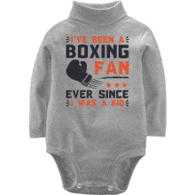 Детское боди с длинным рукавом Boxing fan