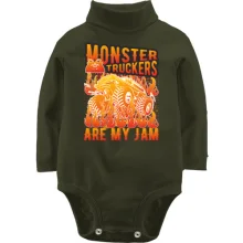 Дитяче боді з довгим рукавом Monster Truckers