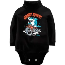 Детское боди с длинным рукавом Shark Rider