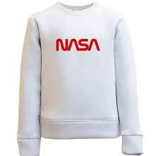 Детский свитшот NASA Worm logo