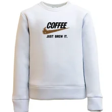 Детский свитшот COFFEE. Just brew it.
