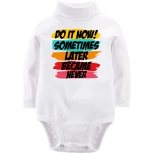 Детское боди с длинным рукавом Do it now