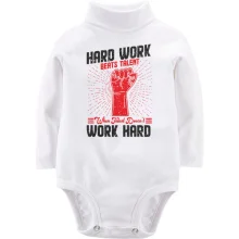 Детское боди с длинным рукавом Hard Work - Work Hard