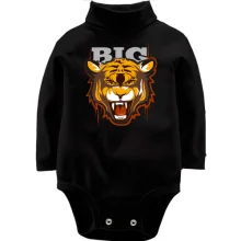 Детское боди с длинным рукавом BIG с рычащим тигром