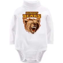 Детское боди с длинным рукавом Hungry Bears