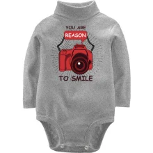 Комбинированный детский лонгслив You are reason to smile Комбинированный детский лонгслив You are reason to smile