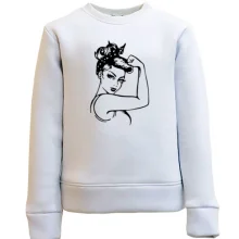 Детский свитшот Pop art Power girl