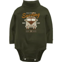 Детское боди с длинным рукавом California Surfing