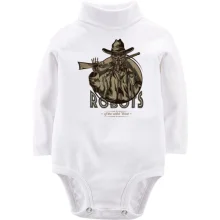 Дитяче боді з довгим рукавом Robots of the wild West