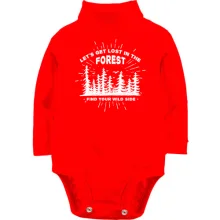 Детское боди с длинным рукавом Let's get Lost in the Forest