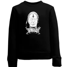 Дитячий світшот Nun with a cross on her forehead
