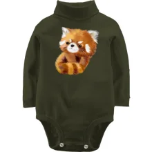 Детское боди с длинным рукавом Ailurus fulgens, а не лиса