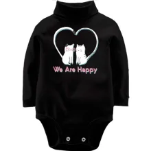 Детское боди с длинным рукавом We Are Happy Cats