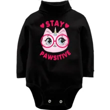 Детское боди с длинным рукавом Stay Pawsitive