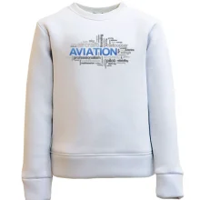 Детский свитшот Aviation words