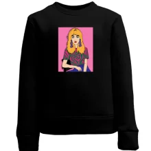 Дитячий світшот Blonde in a strange t-shirt