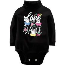 Детское боди с длинным рукавом Love to Dance