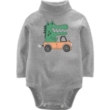 Детское боди с длинным рукавом Crocodile in the car