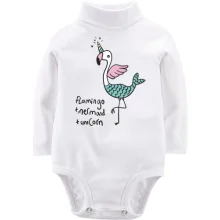 Детское боди с длинным рукавом Flamingo + Mermaid + Unicorn