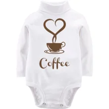 Детское боди с длинным рукавом Coffee Love