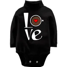 Детское боди с длинным рукавом Love Coffee