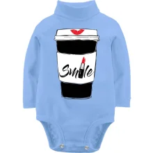 Детское боди с длинным рукавом Coffee Smile