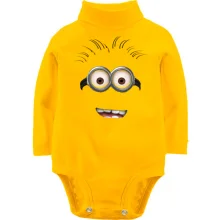 Детское боди с длинным рукавом Minion face