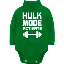 Детское боди с длинным рукавом Hulk Mode Activate