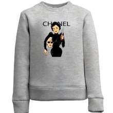 Дитячий світшот Chanel woman with knife