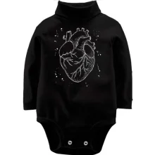 Дитяче боді з довгим рукавом Anatomical heart