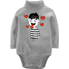 Дитяче боді з довгим рукавом Boy is in love