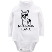 Детское боди с длинным рукавом No Drama LLama
