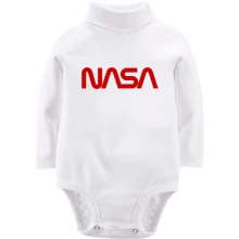Дитяче боді з довгим рукавом NASA Worm logo